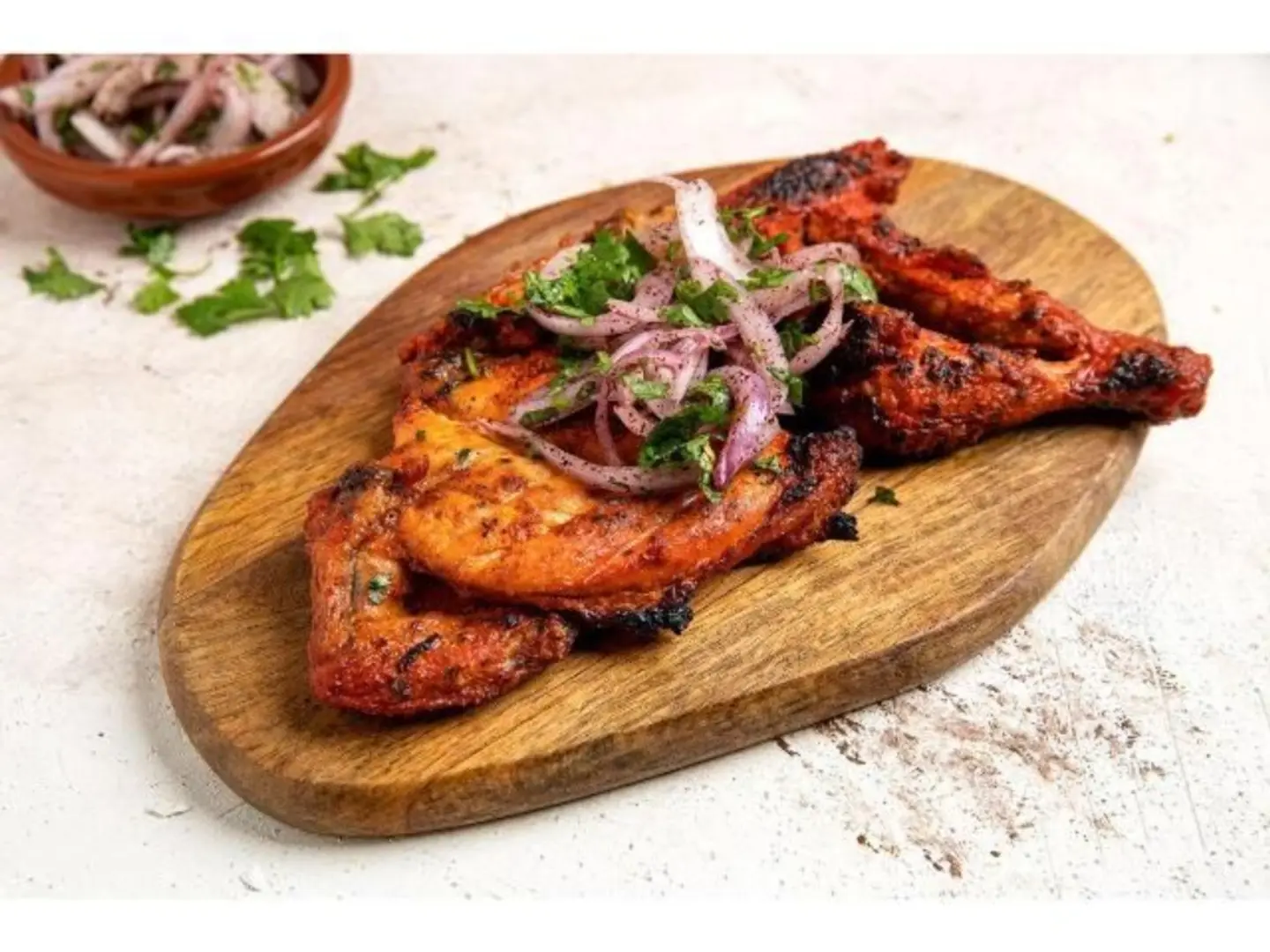 نص حبة دجاج فحم سادة