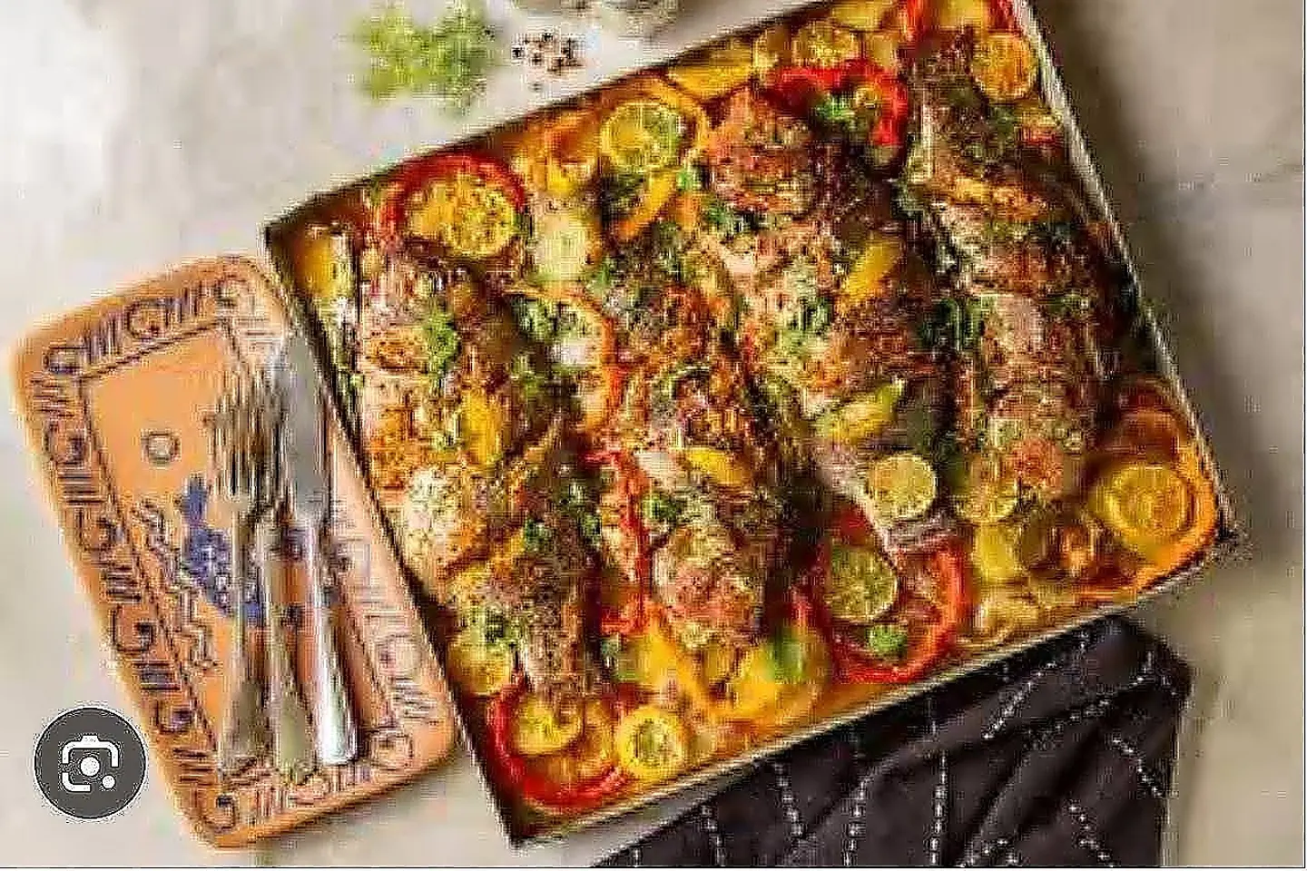 وجبه بلطي صينيه بطاطس مع صوص سمكنا