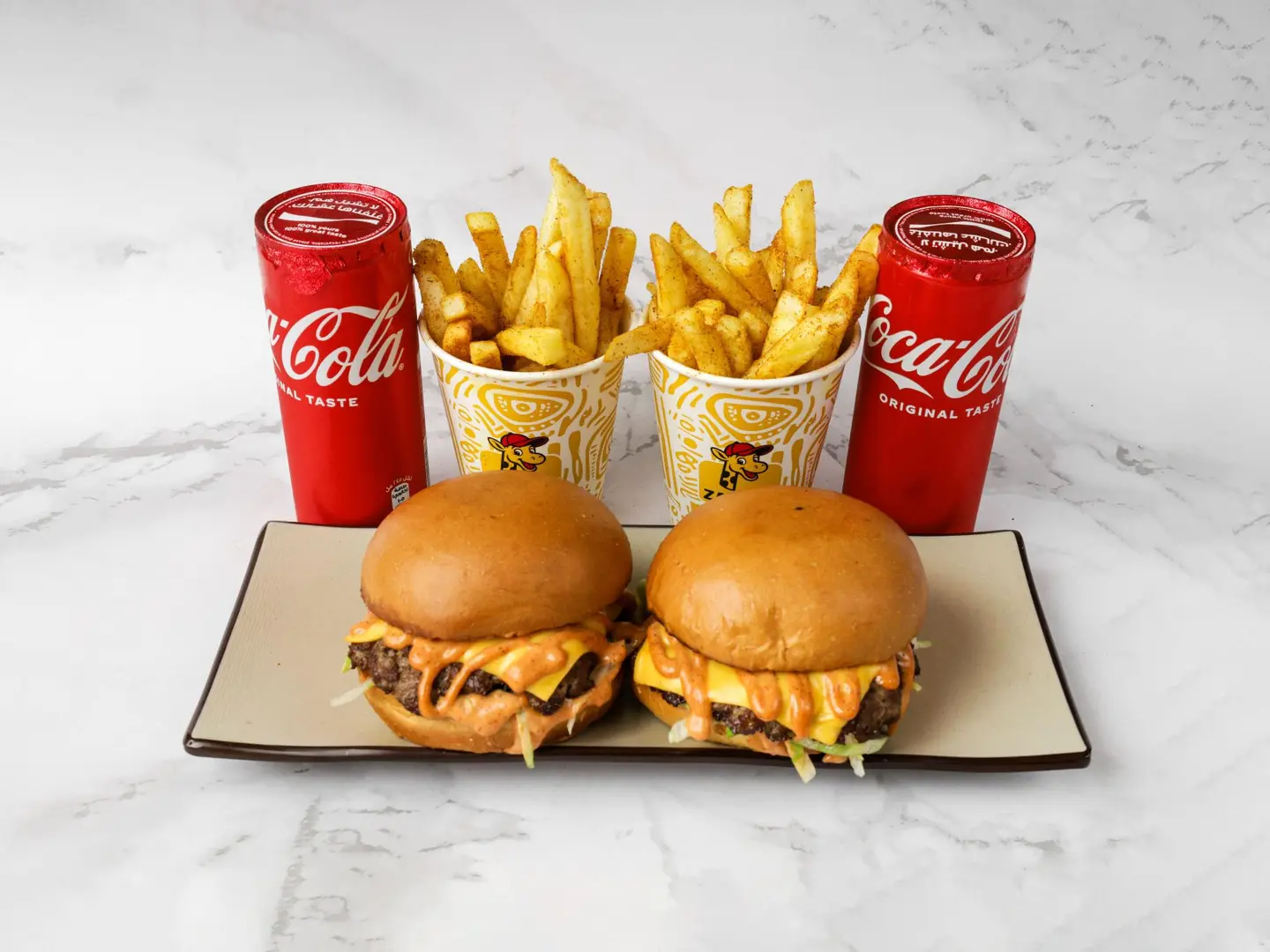 وجبتين برجر لحم