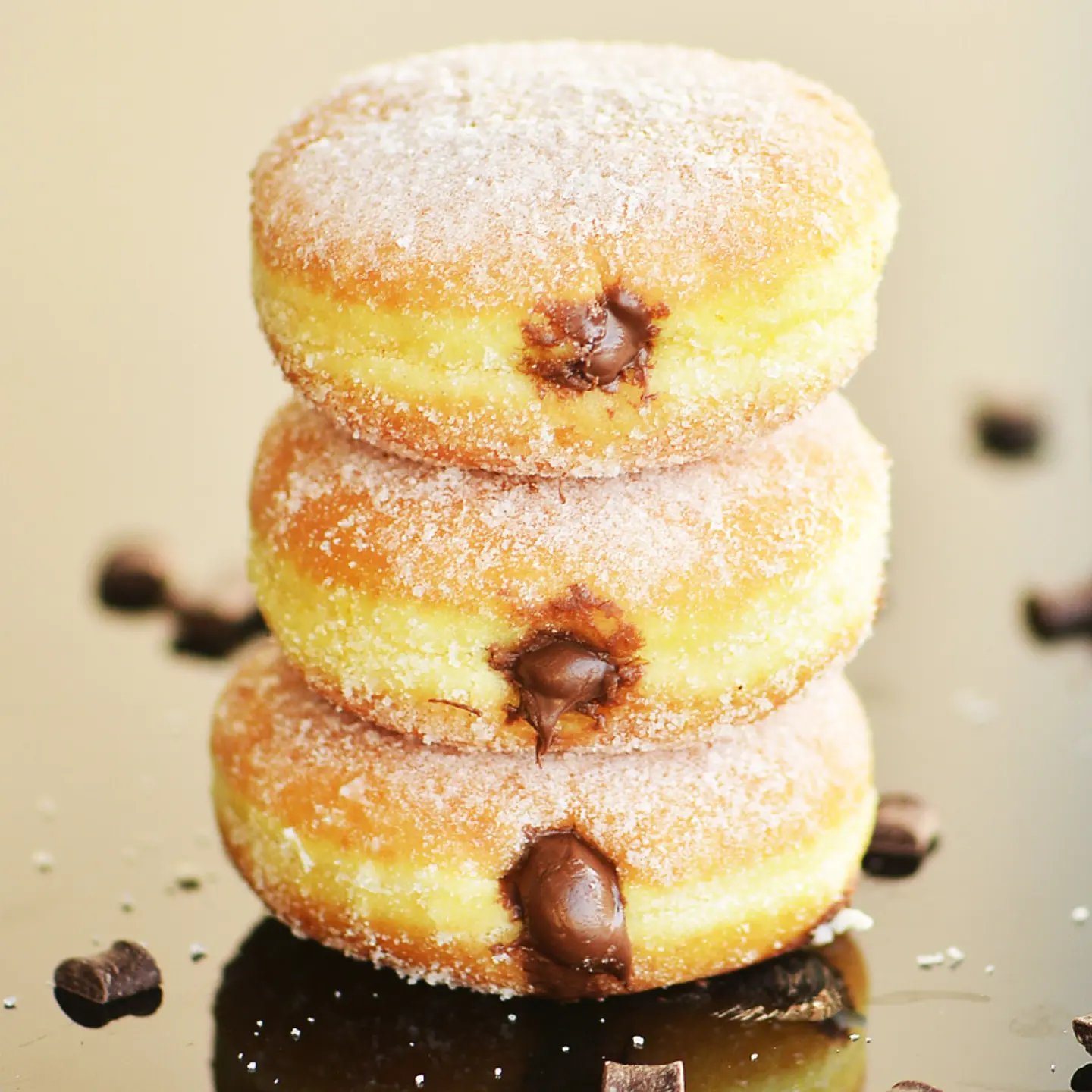 Nutella Donut With Sugar