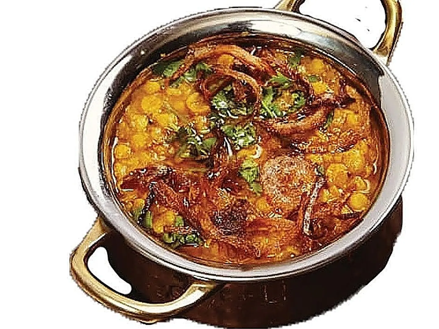 عدس مع اللحم