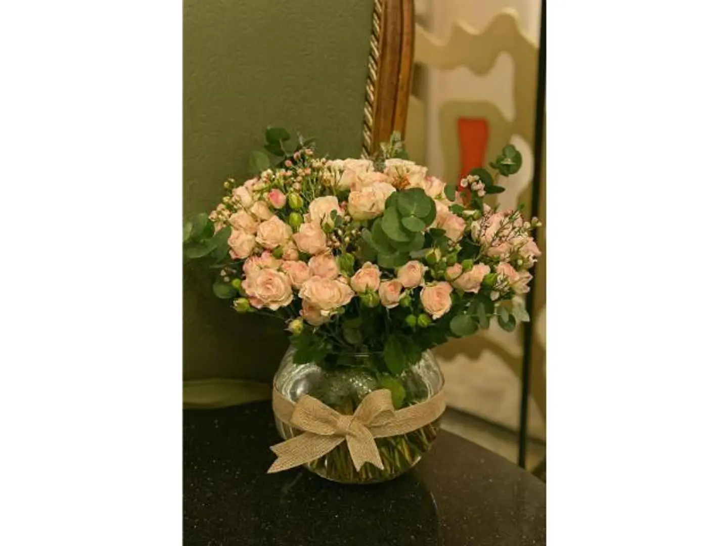 بيبي روز بنك دبل كلر مع فازه