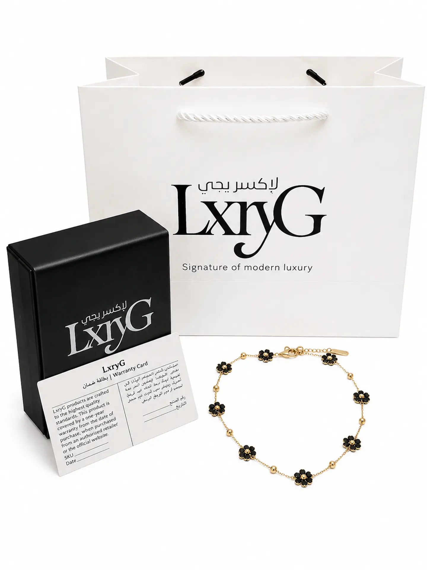 Lxry G Black Opal Necklace Lx006