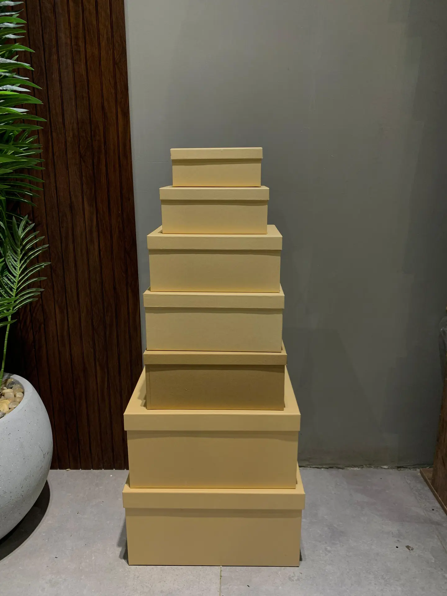 Beige Cardboard Boxes