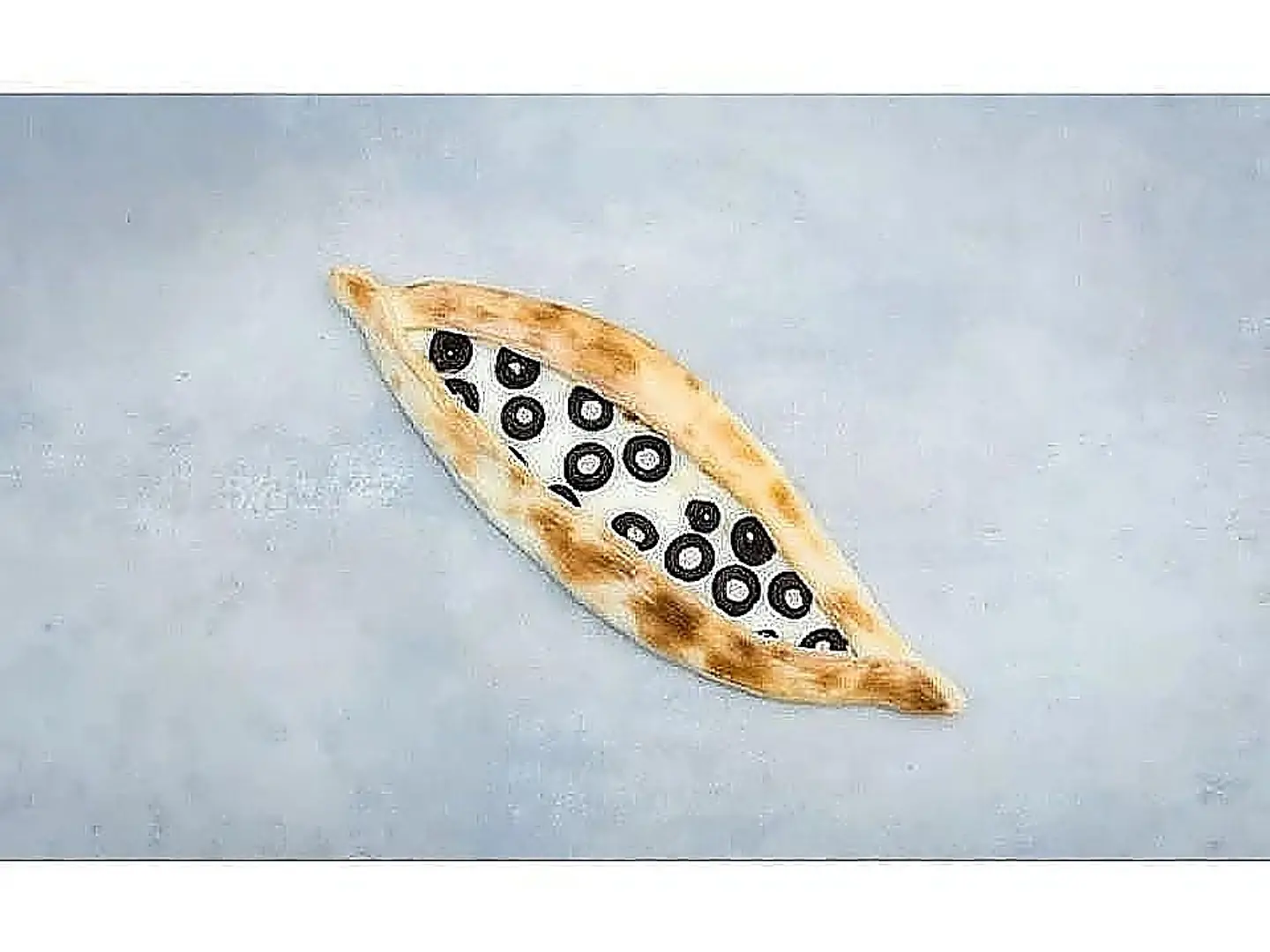 فطيرة جبن عكاوي بالزيتون