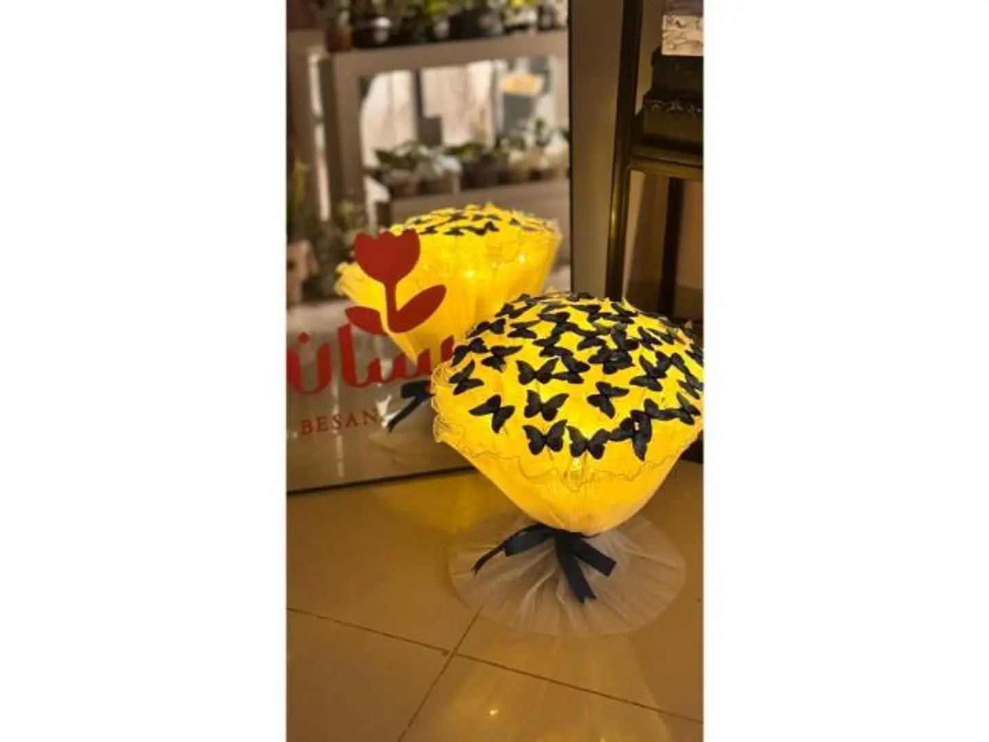 باقه الفراشات المضيئه