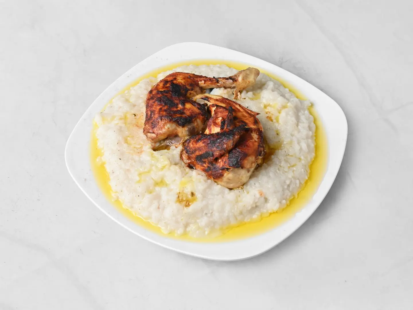Quarter Chicken Saleeg With Rice