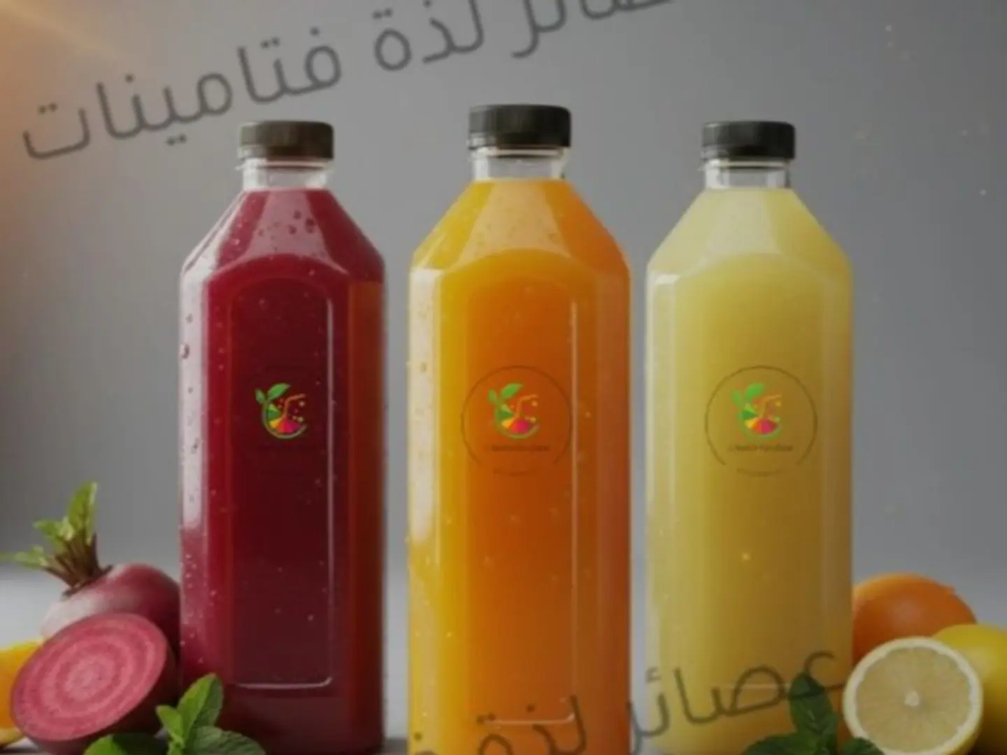 جالون كوكتيل لذة فتامينات و برتقال رمان و اصفهاني