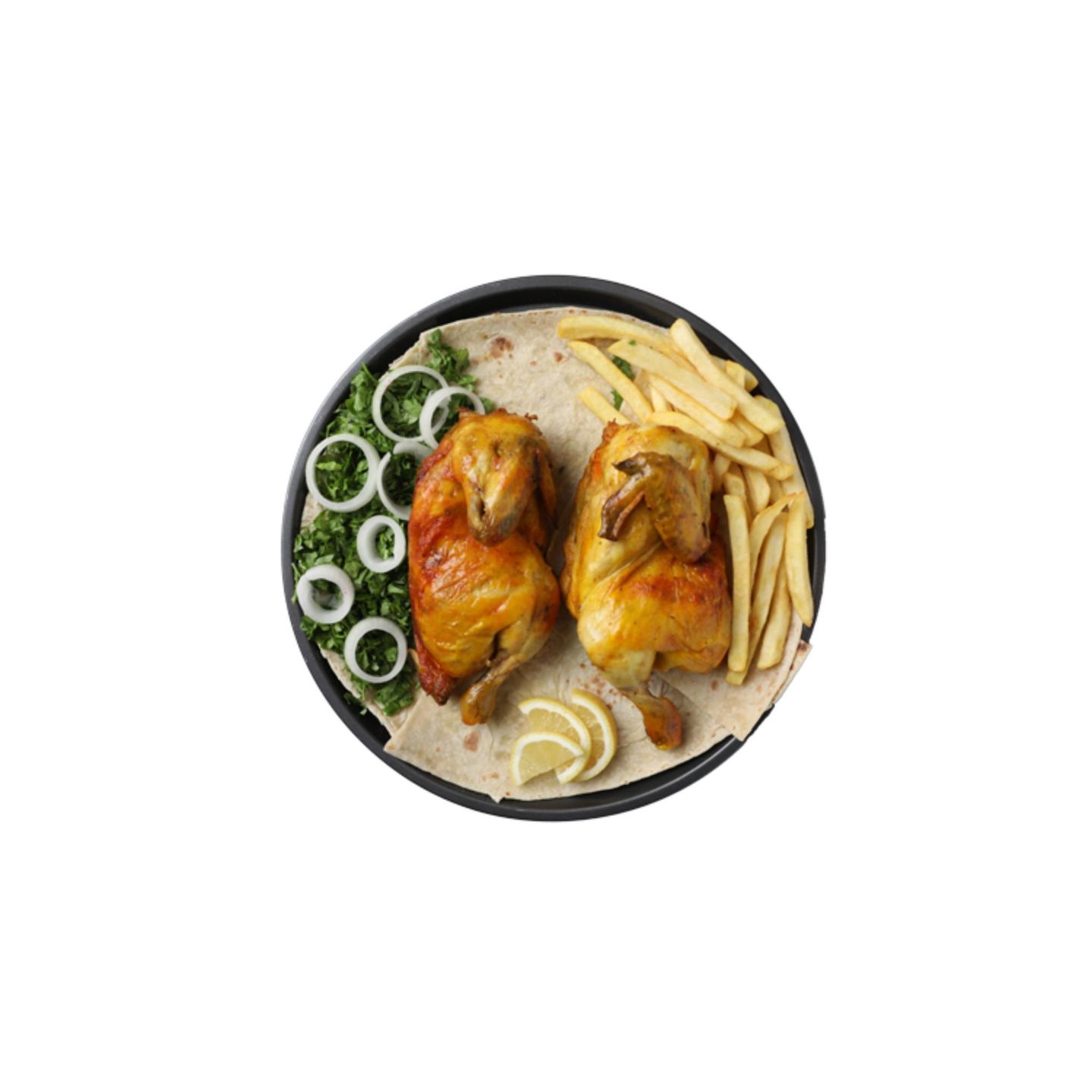 نص دجاج مدفون سادة