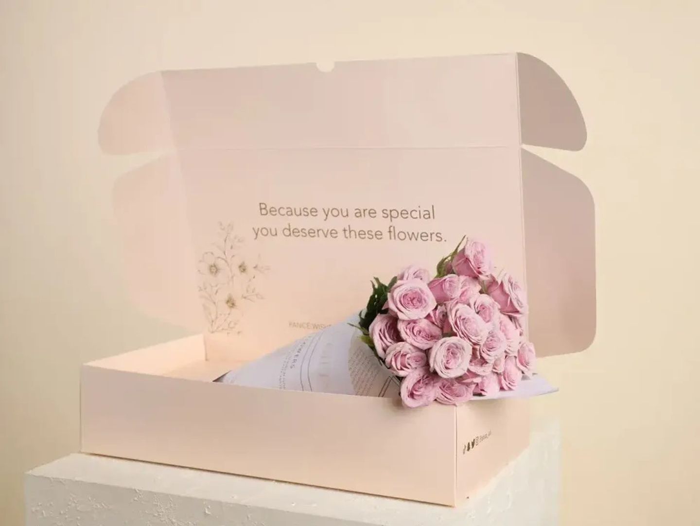 Purple Baby Rose Box