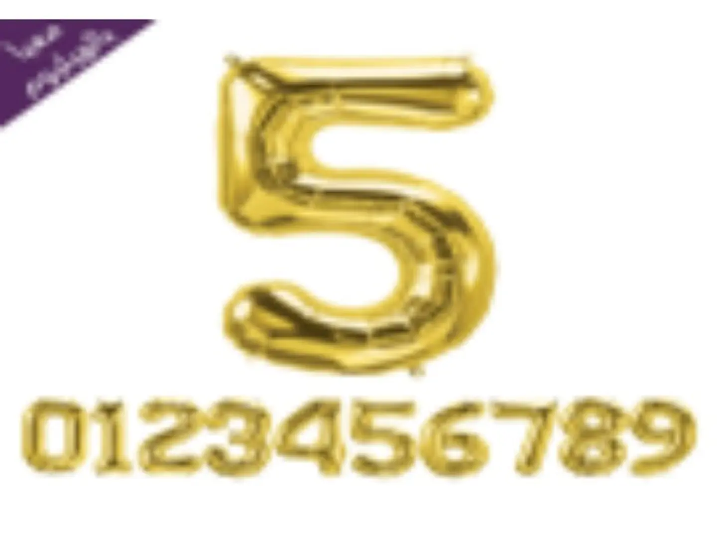 Big Gold Number - Zero 0