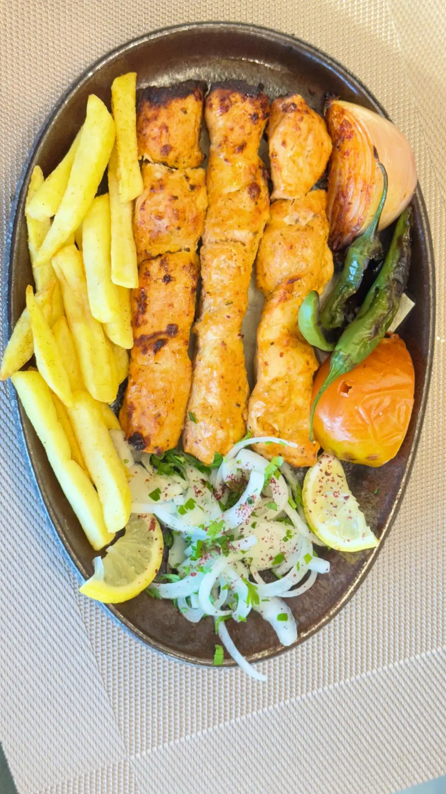 أوصال دجاج (شيش طاووق)