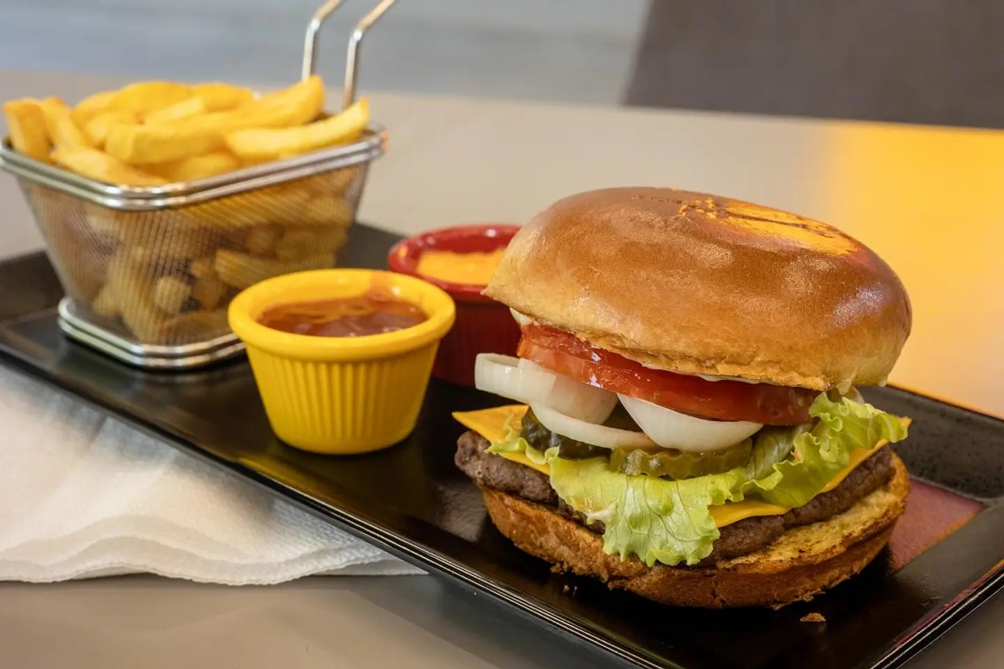 Mushroom And Cheese Burger