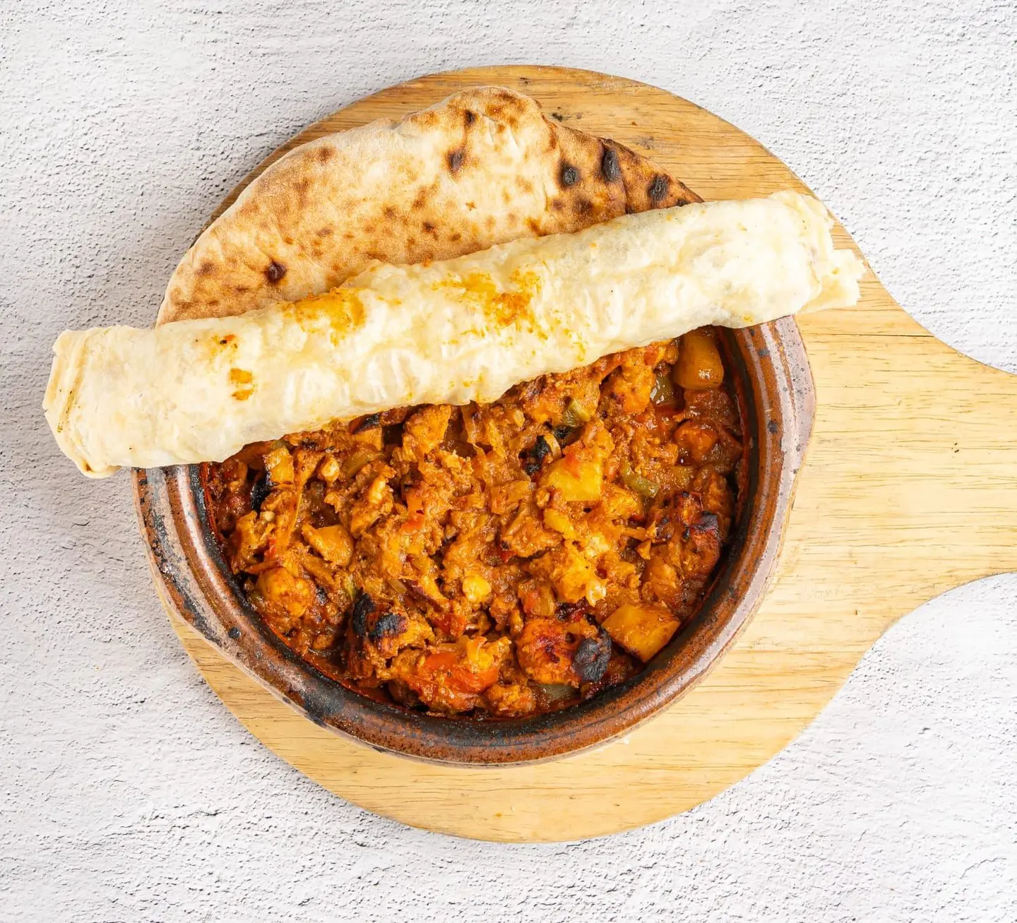 فخارة دجاج بالخضار