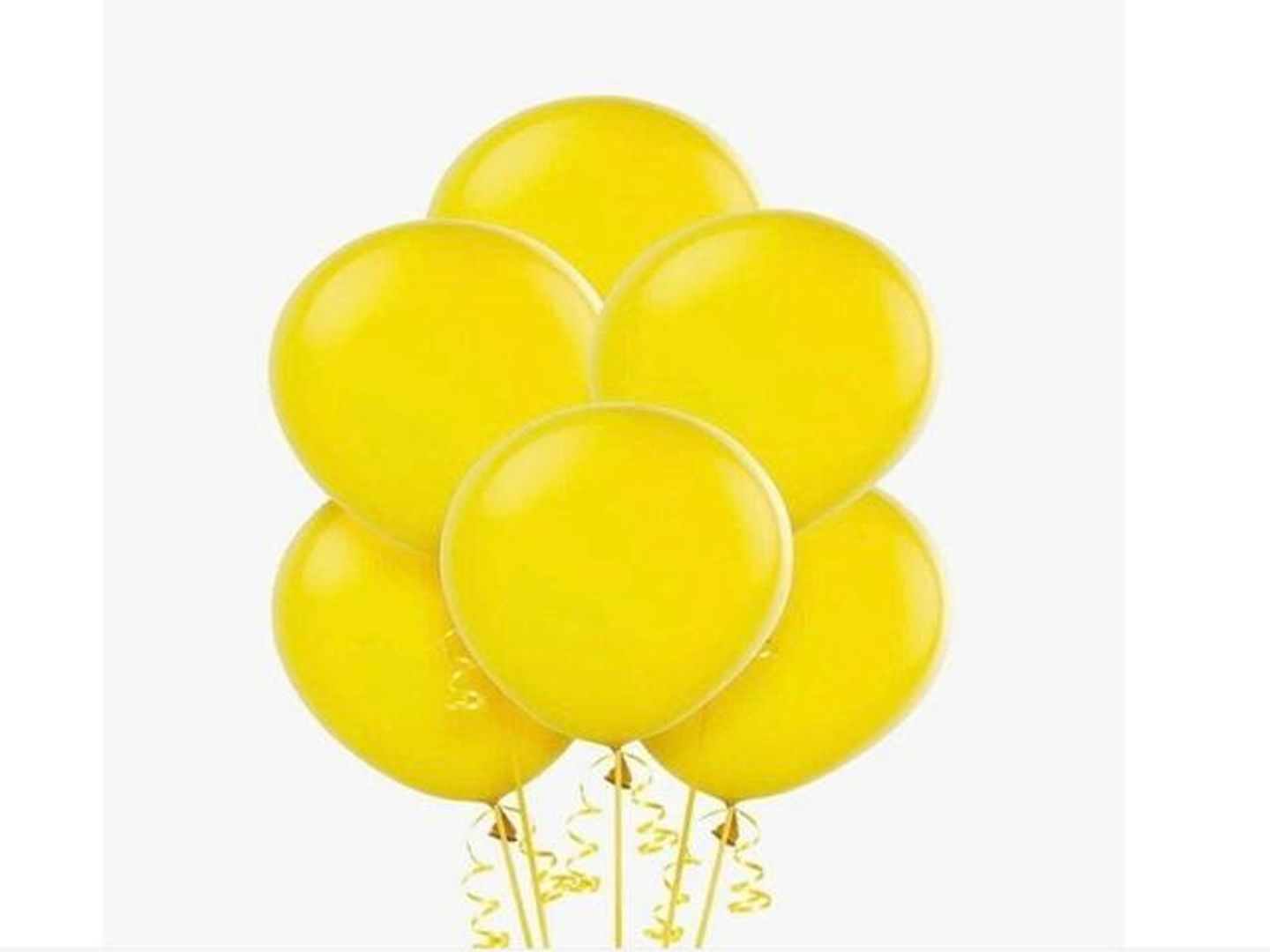 Yellow Helium Balloon