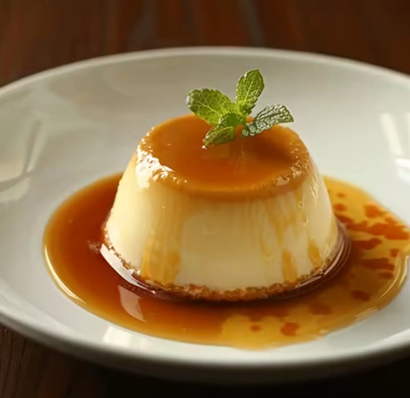 Creme Caramel With Cream