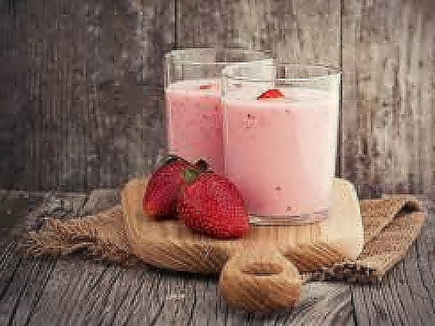 عصير فراولة صغير