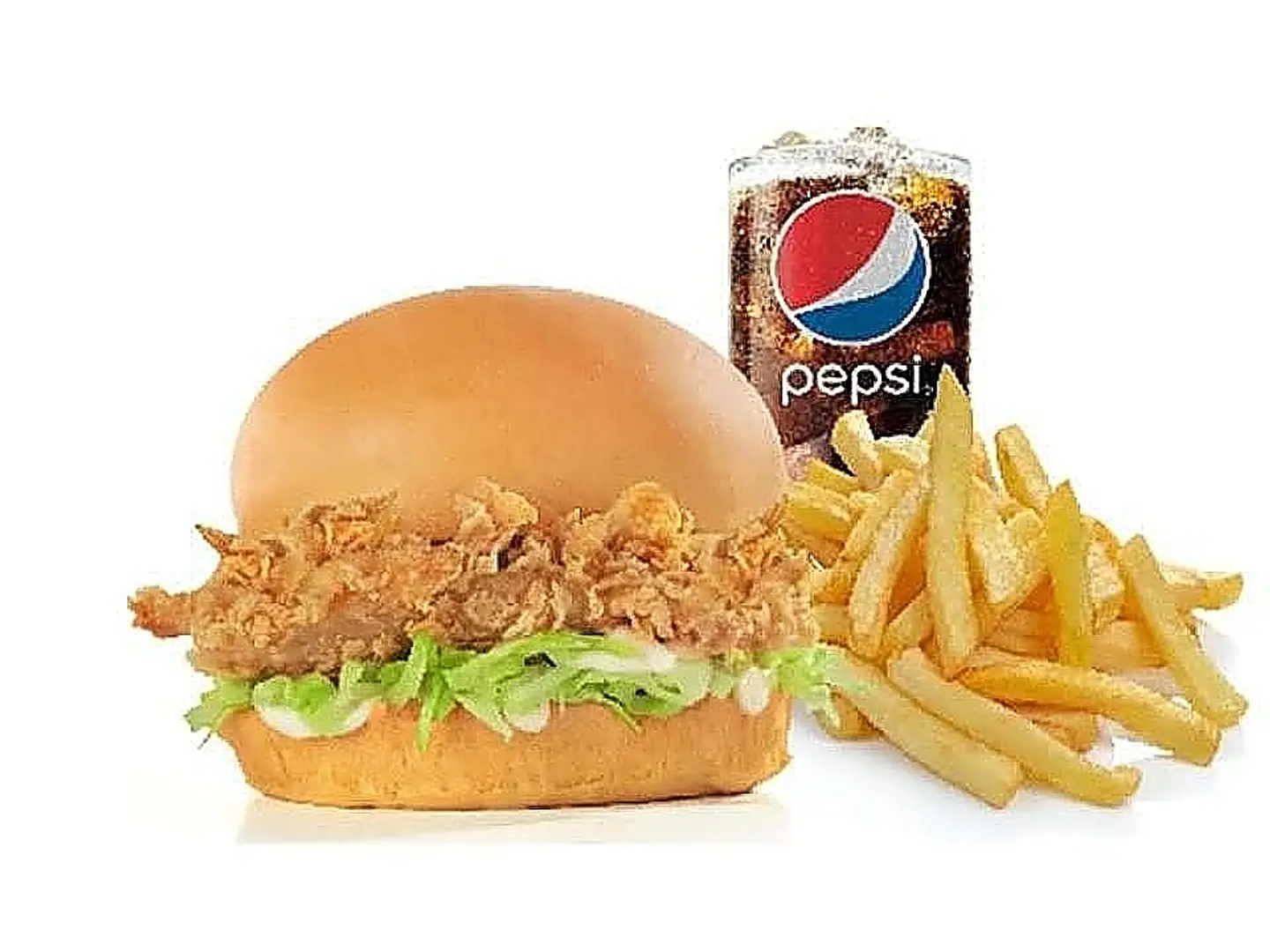 وجبة زنجر مع بيبسي