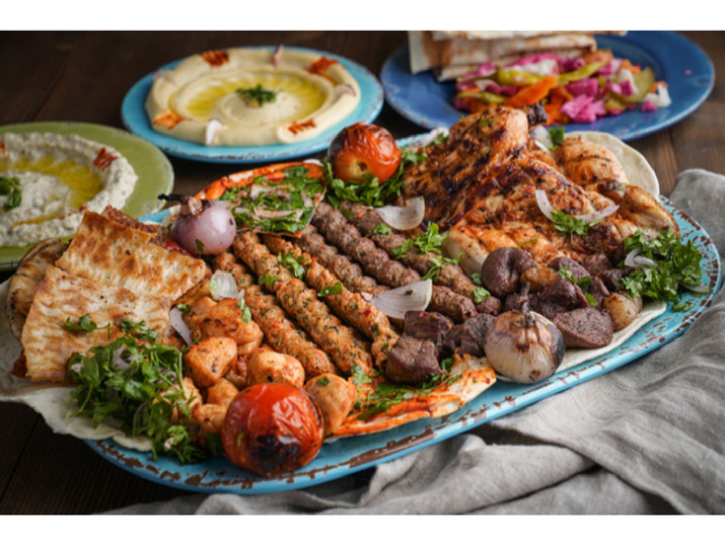 Large Grilled Tabsi With Rice