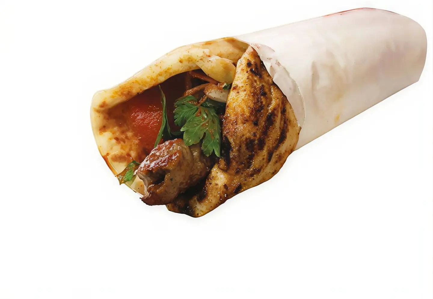 Sandwich Of Meat Kebab