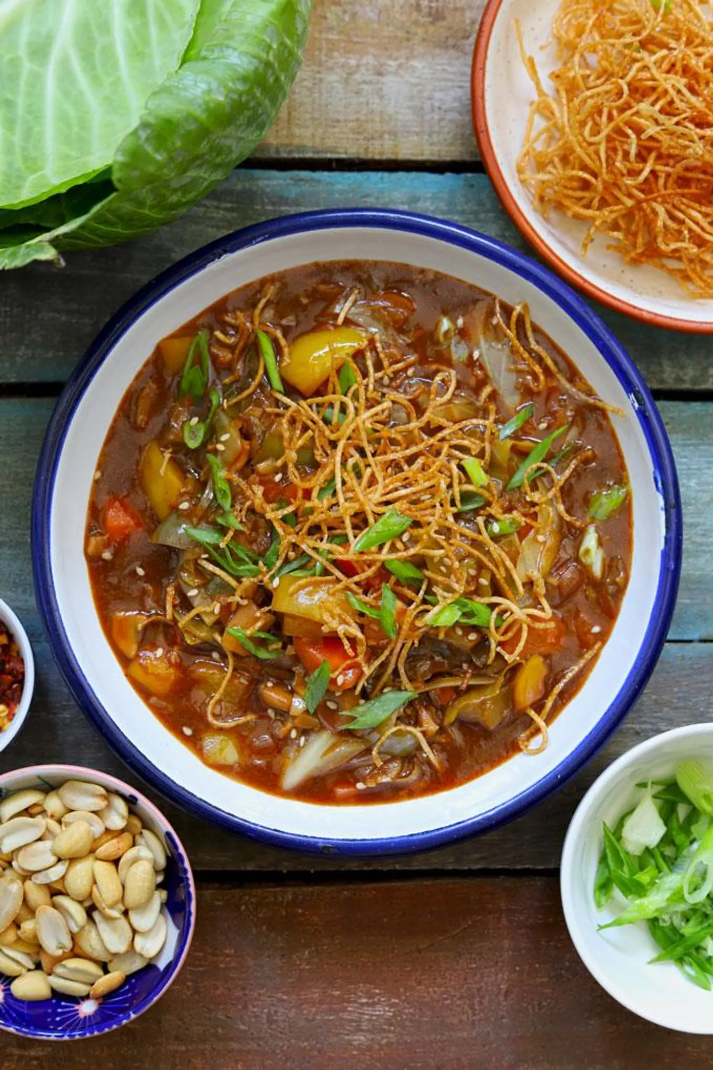 Schezwan Vegetable Chop Suey