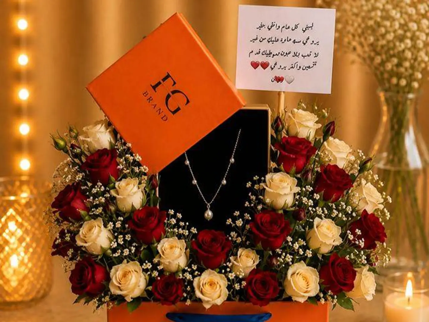 Necklace With A Changeable Flower 5