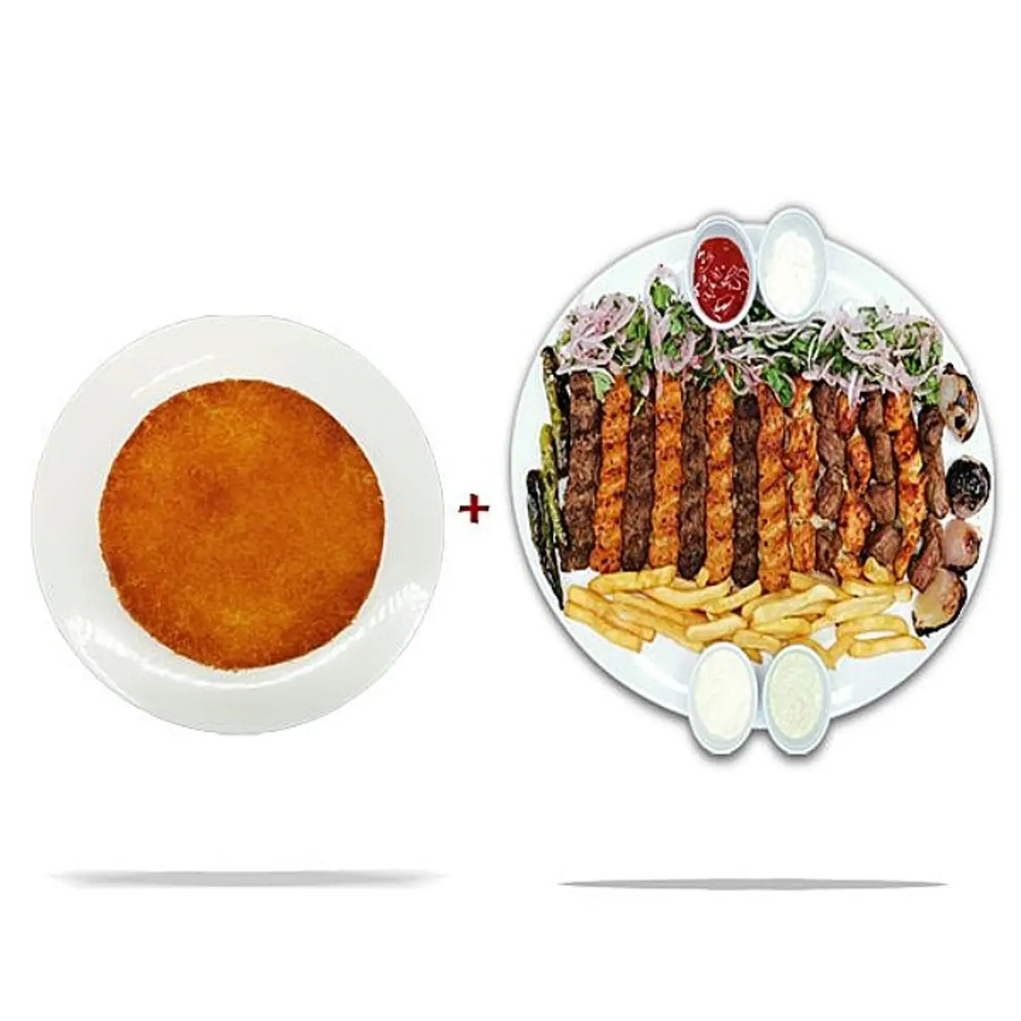 1 كيلو مشويات مشكلة + كنافة