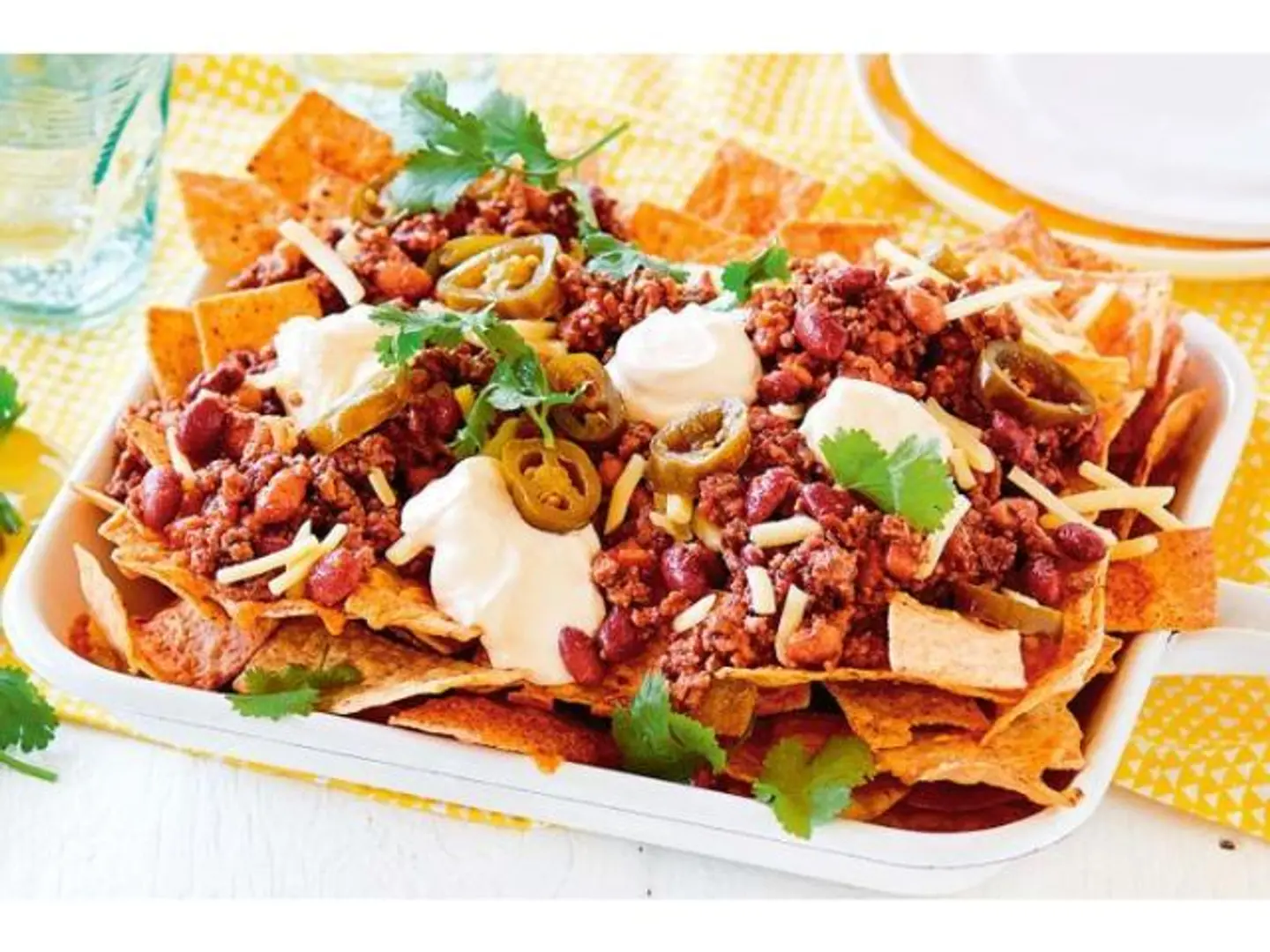 Nachos With Pepper & Meat