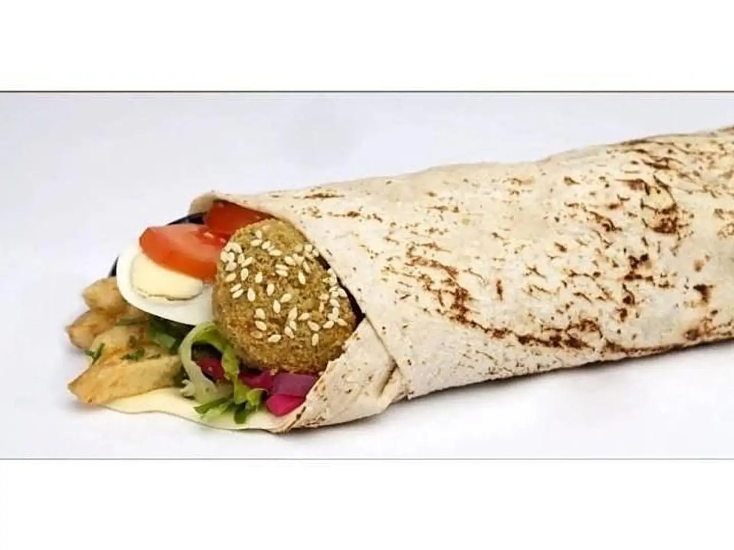 Falafel Sandwich With Egg