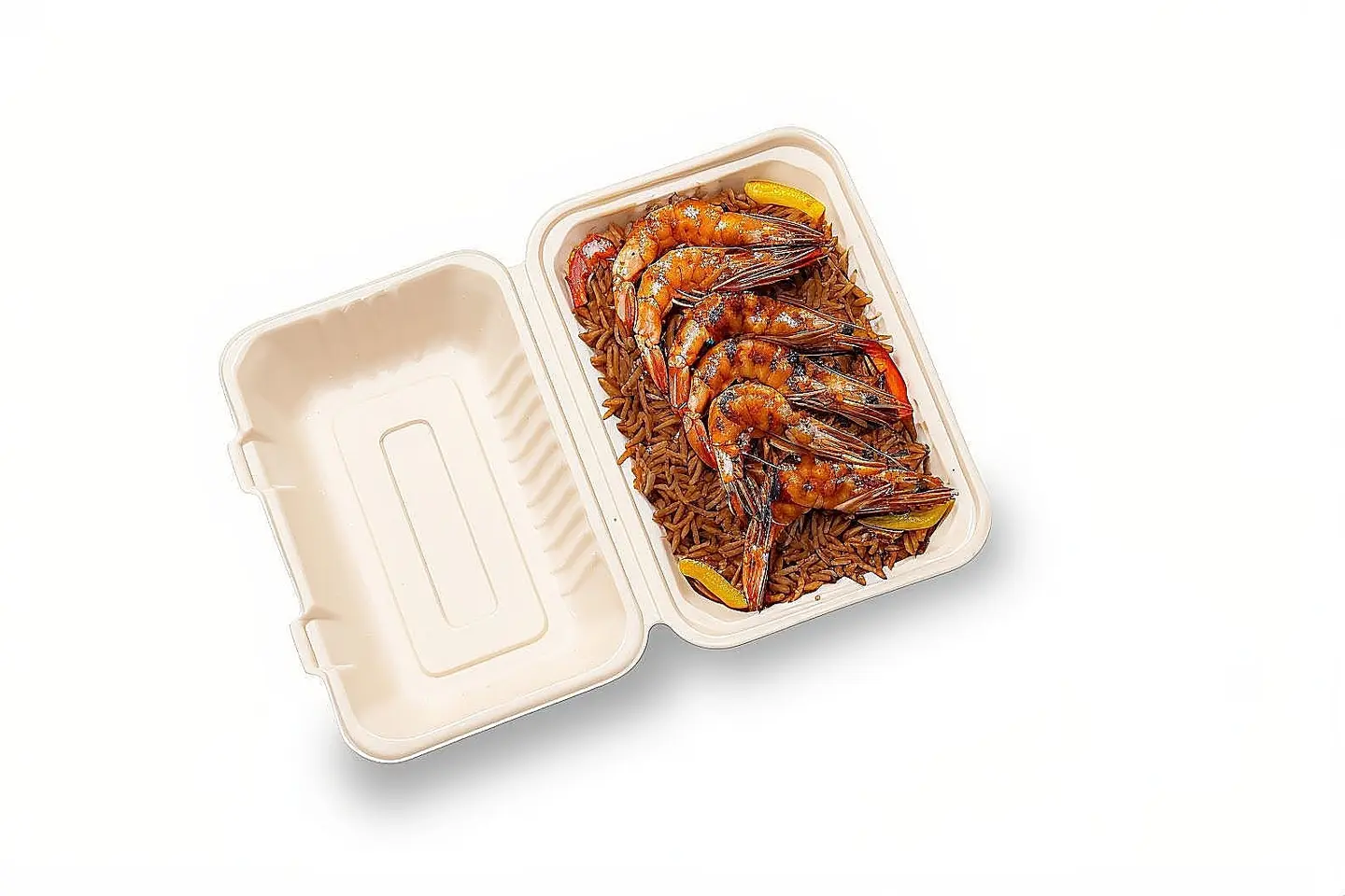 وجبة روبيان مع الارز