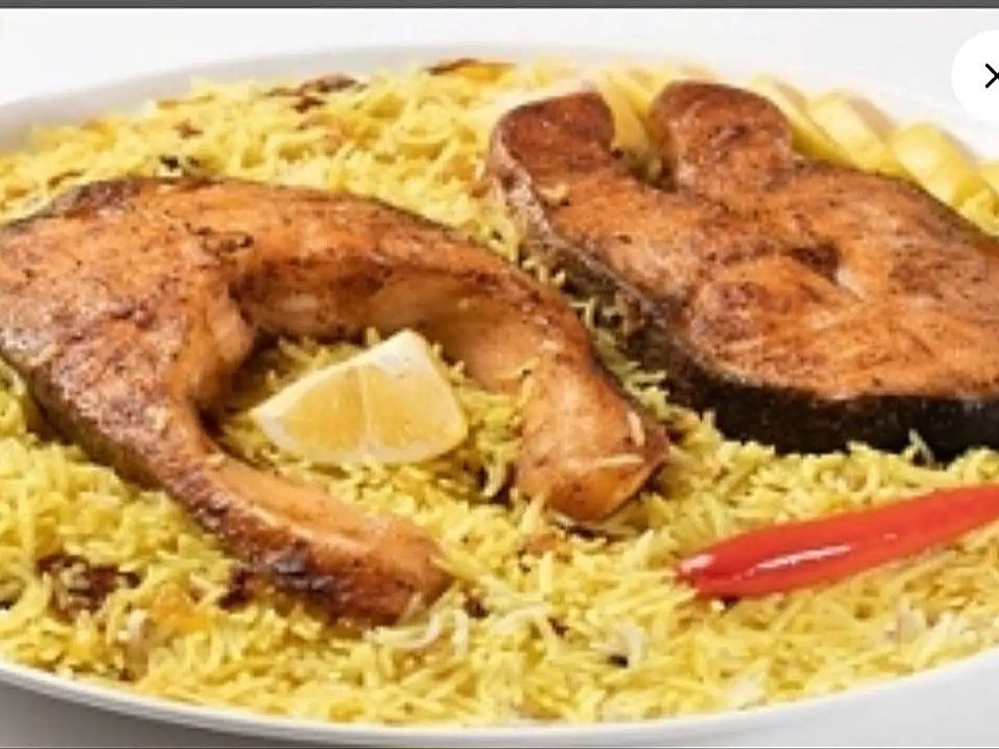 سمك سالمون مدخن بدون ارز نصف كيلو