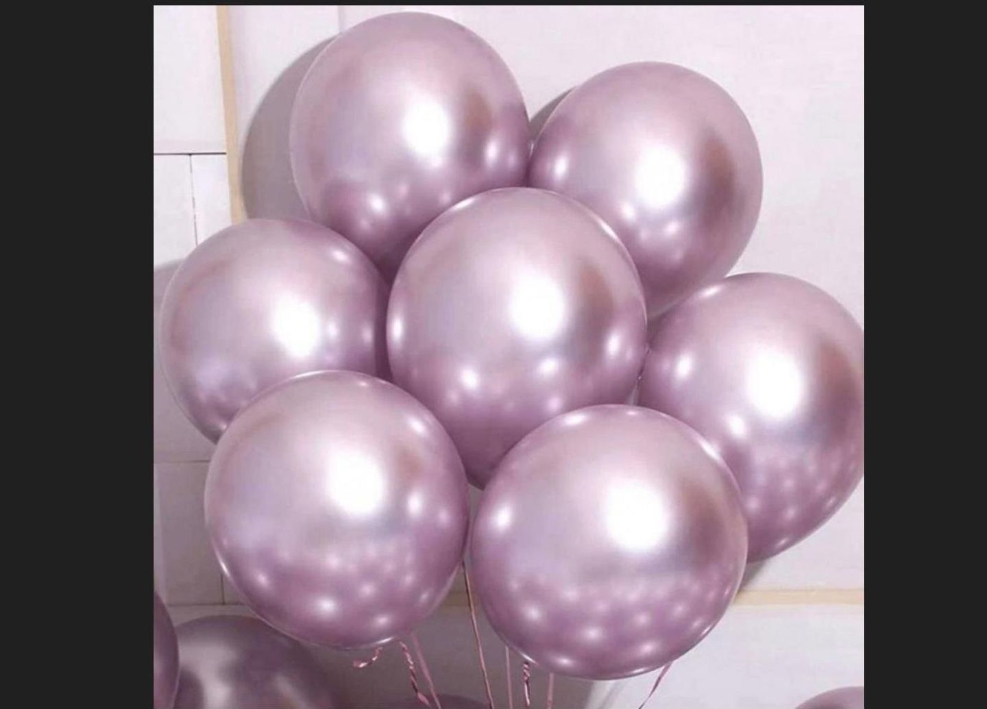 Chrome Light Purple Balloon