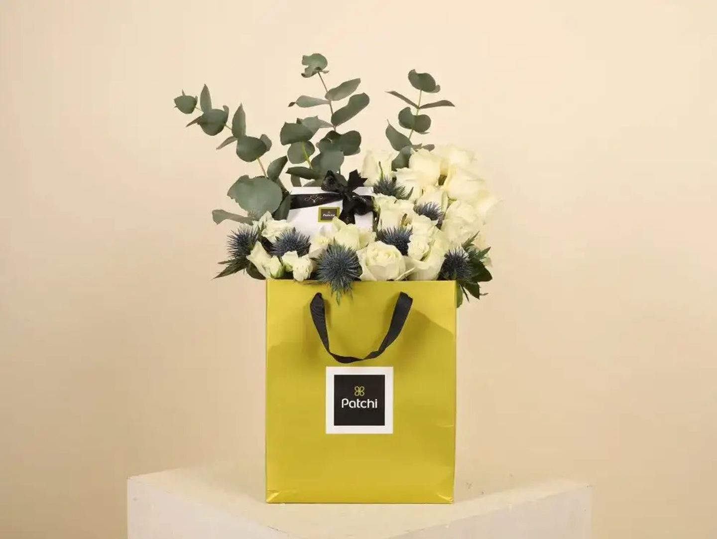 Patchi Chocolate With White Roses