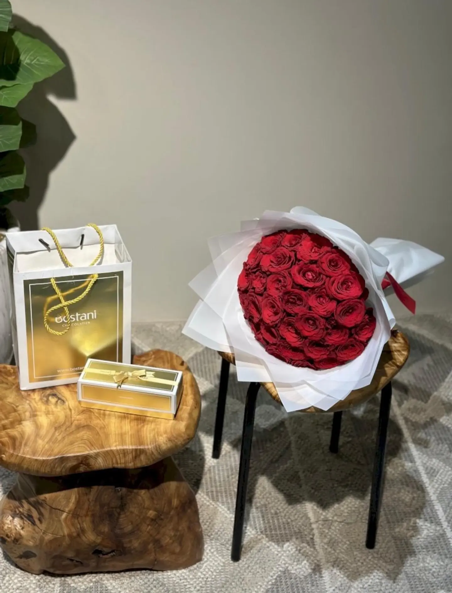 تنسيق ورد مع شوكلاتة بستاني 26