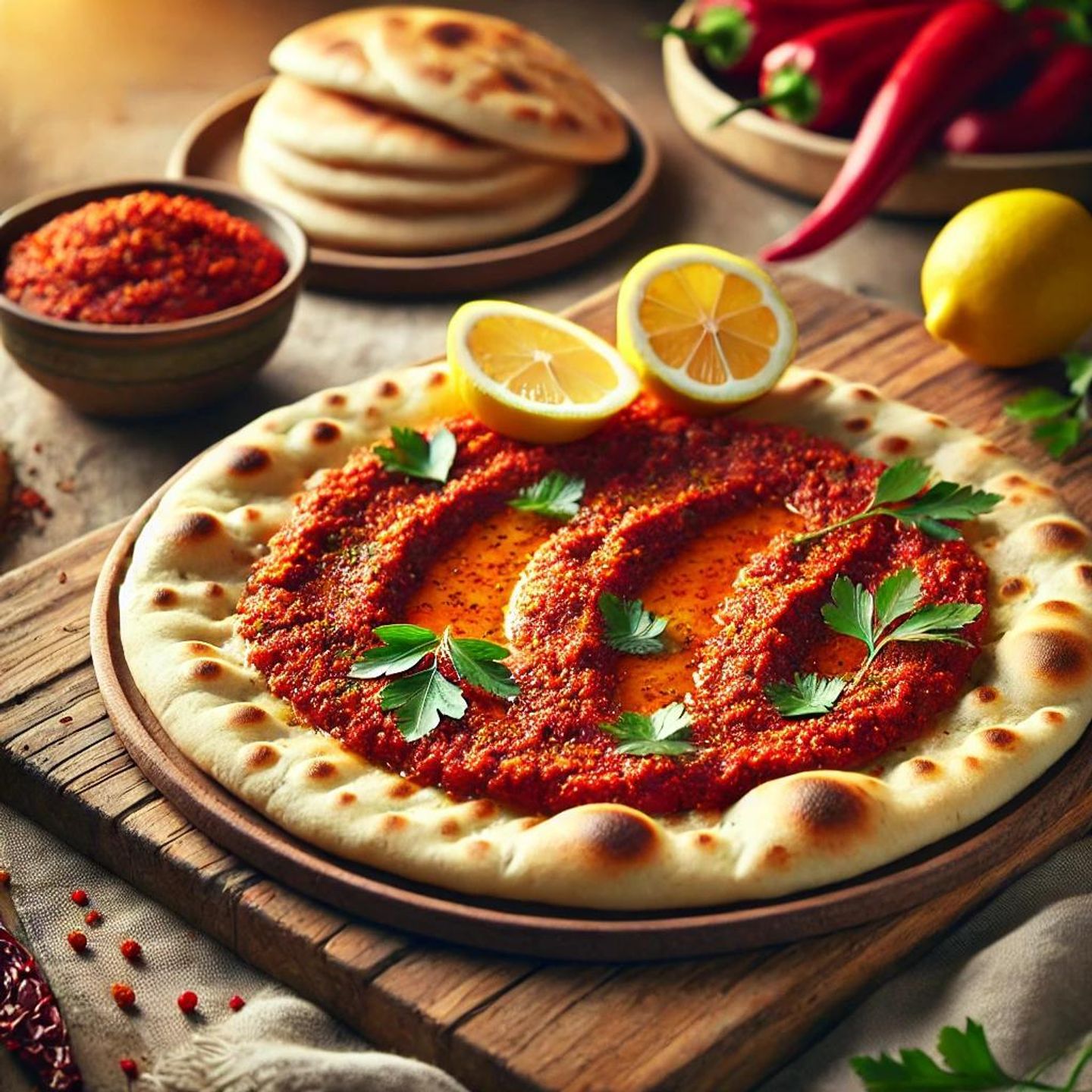 Plain Muhammara Manakeesh