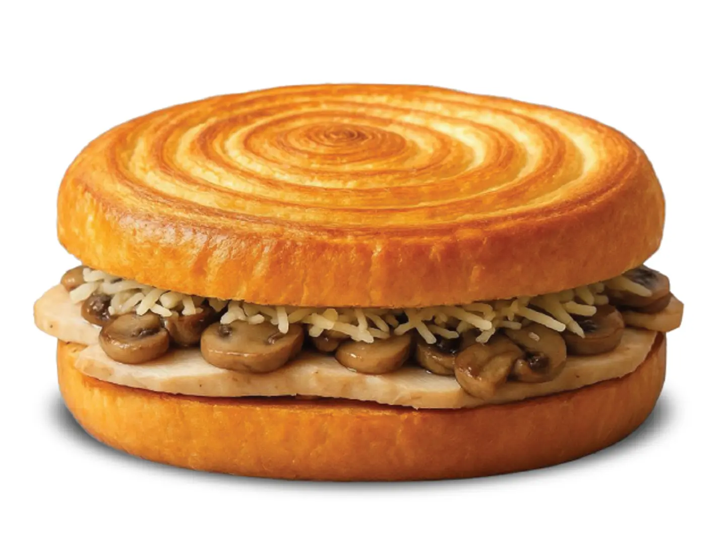 ساندوتش كرواسون الدجاج والفطر