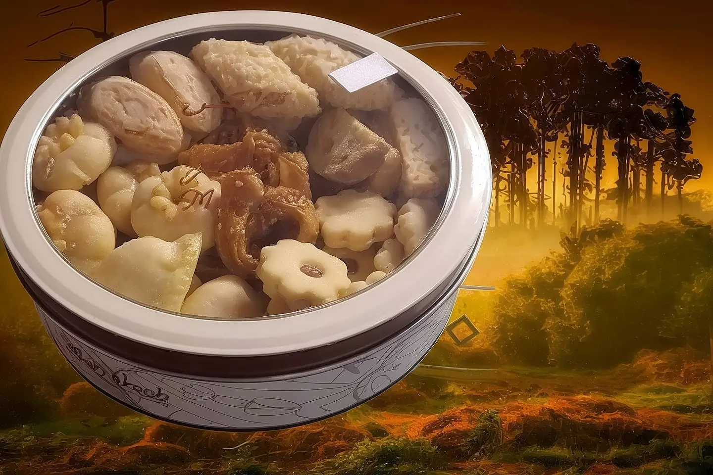 علبة حلويات مغربية ملكية