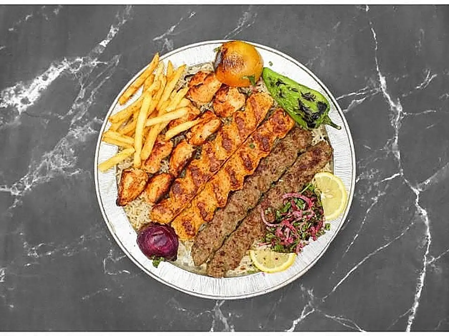 بوكس مشوي وسط