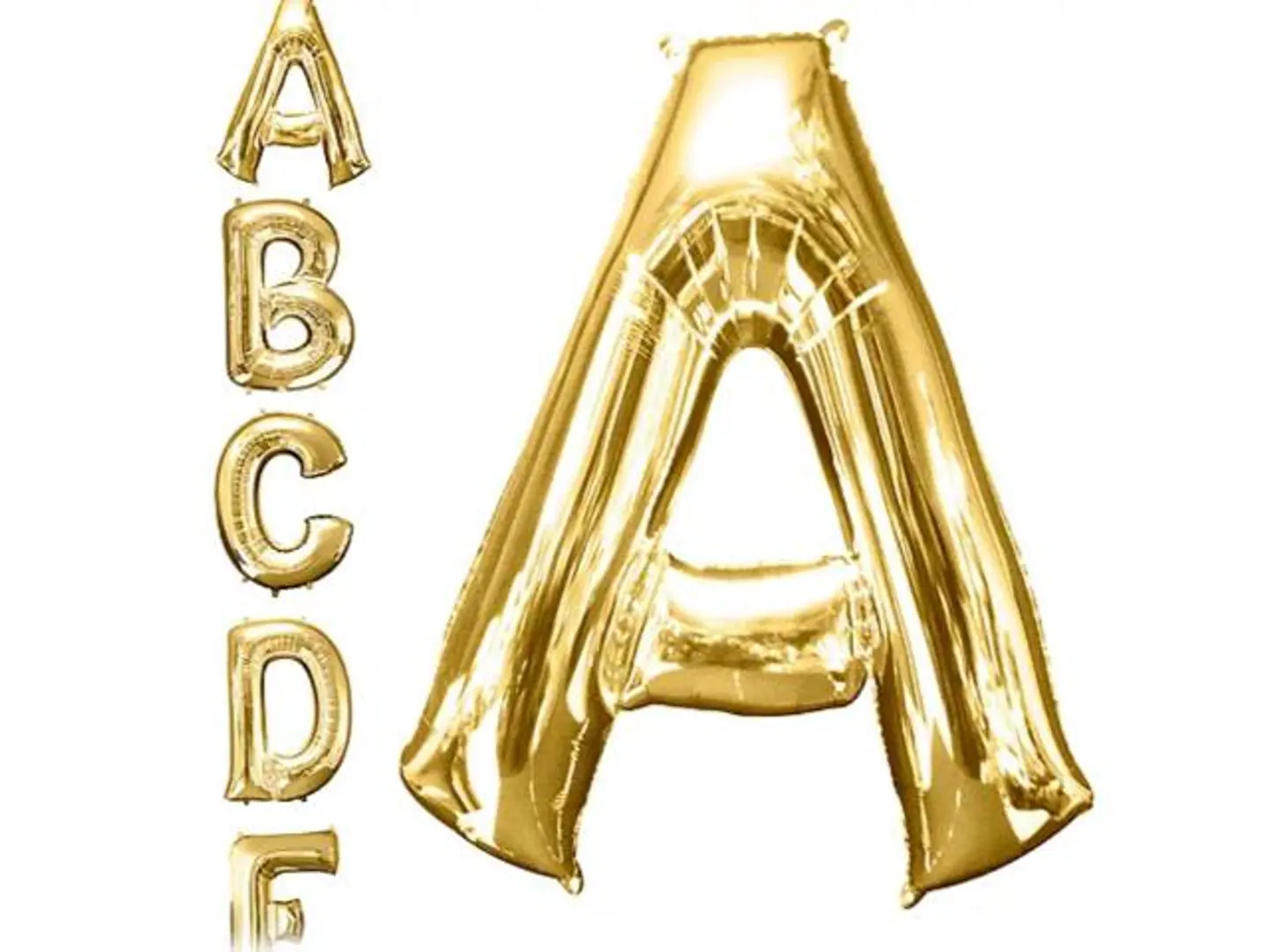 Golden Balloon Letter A