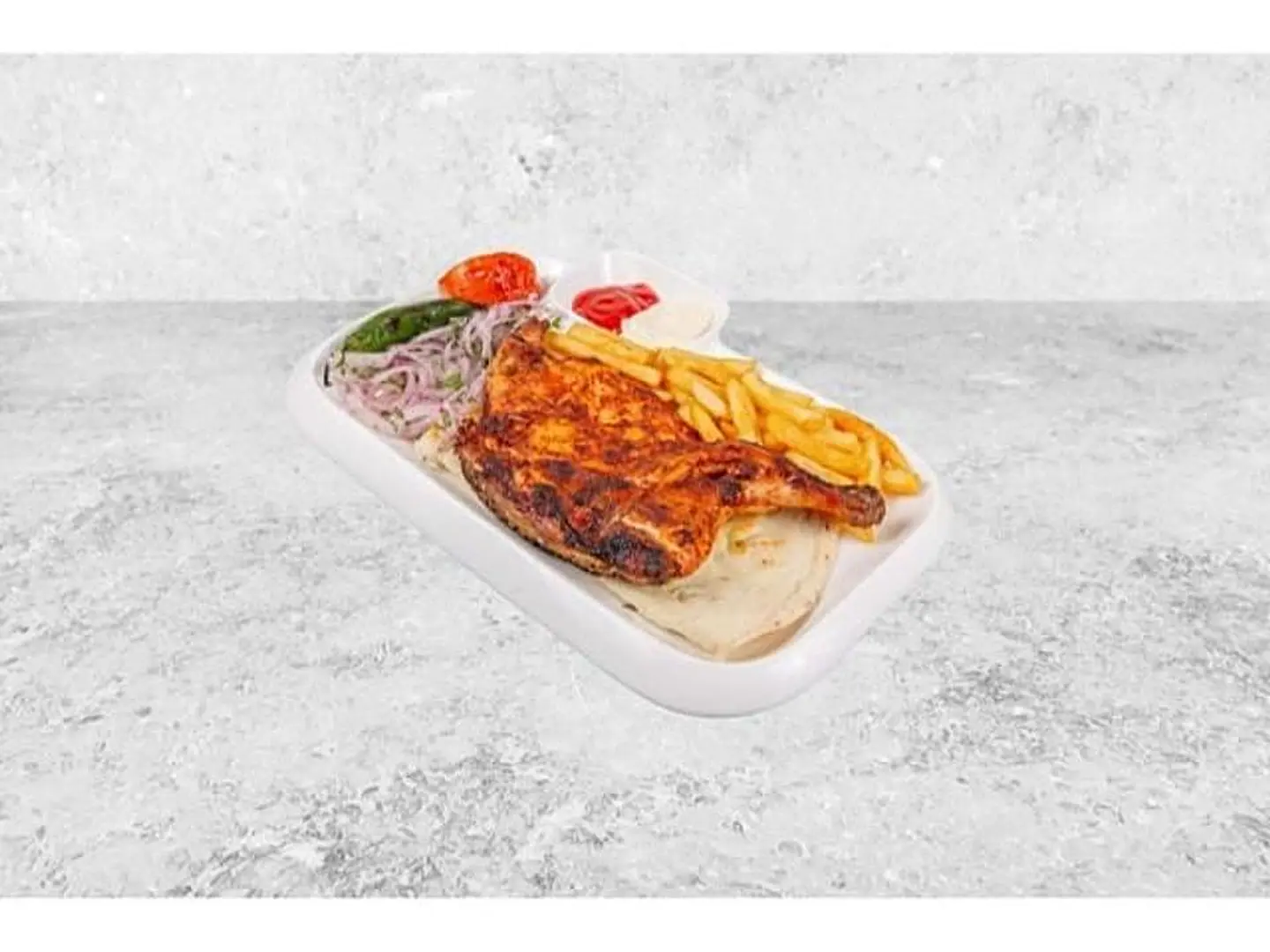 Half Charcoal Grilled Chicken Plain