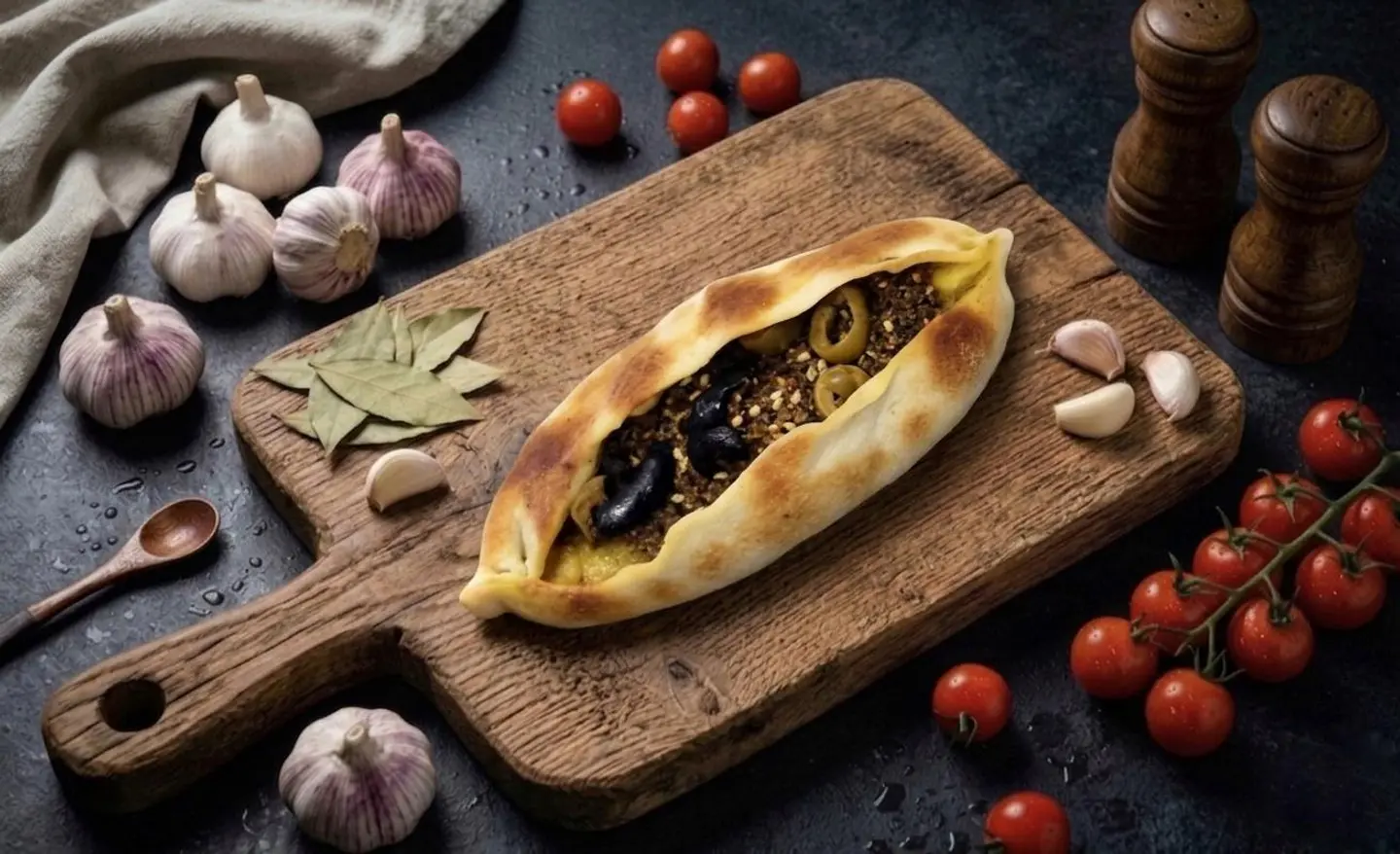 فطيرة شامية زعتر بالزيتون