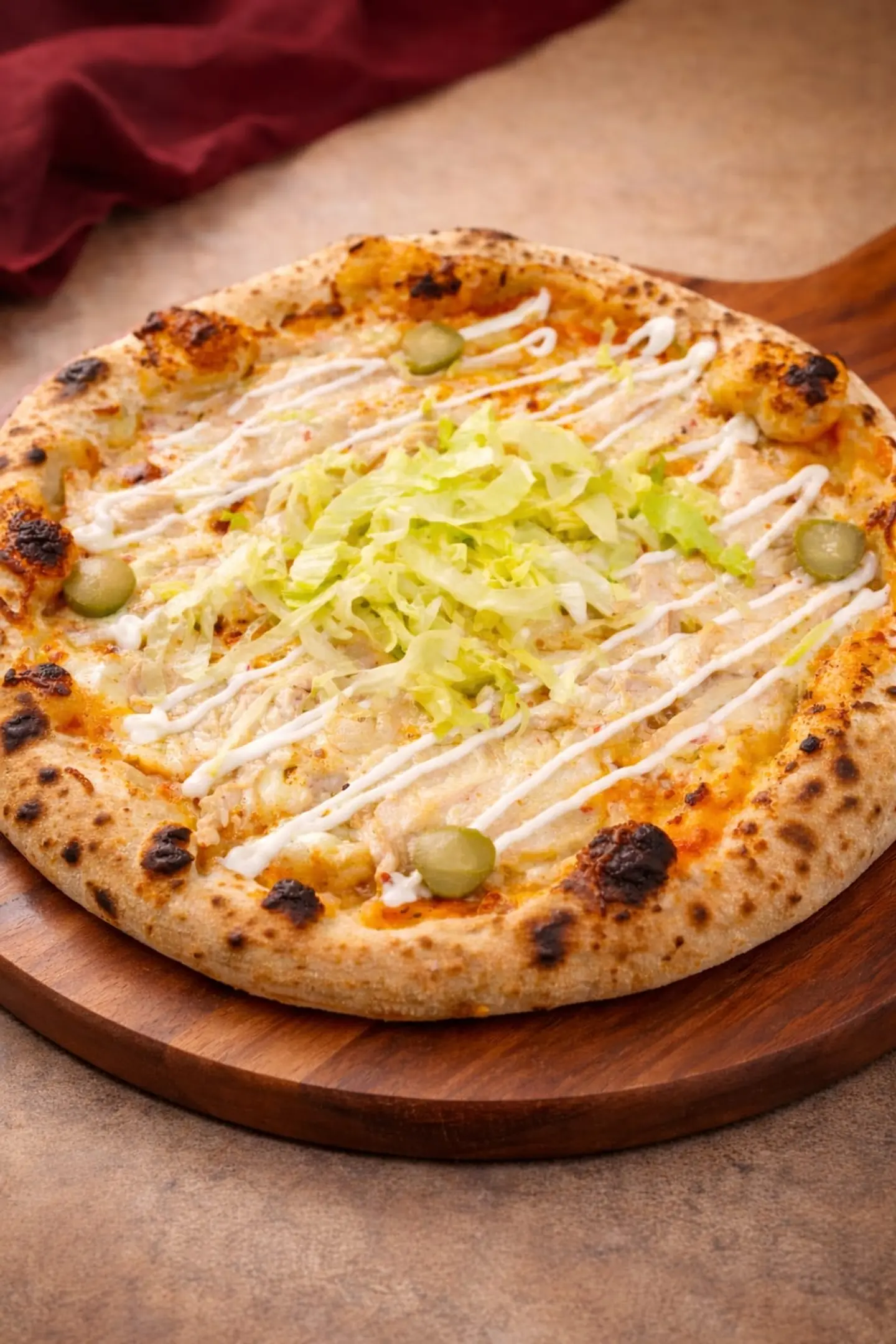 بيتزا شاورما الدجاج