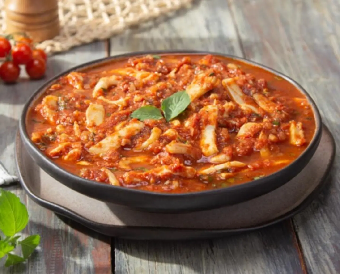 White Mixed Seafood Casserole