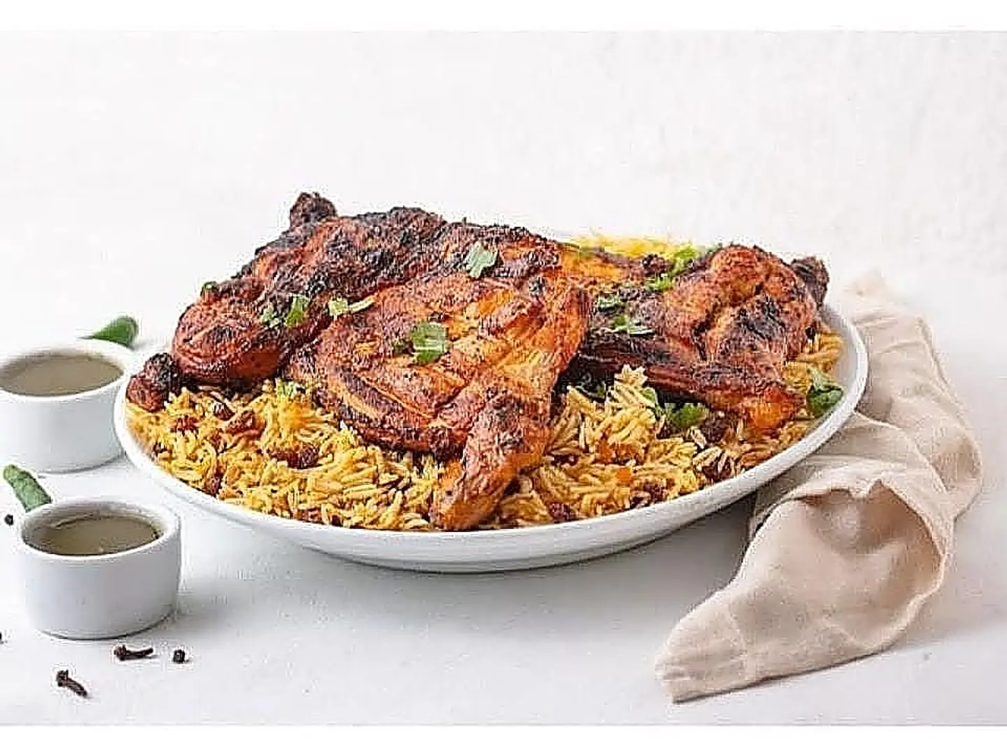 Whole Charcoal Chicken With Rice