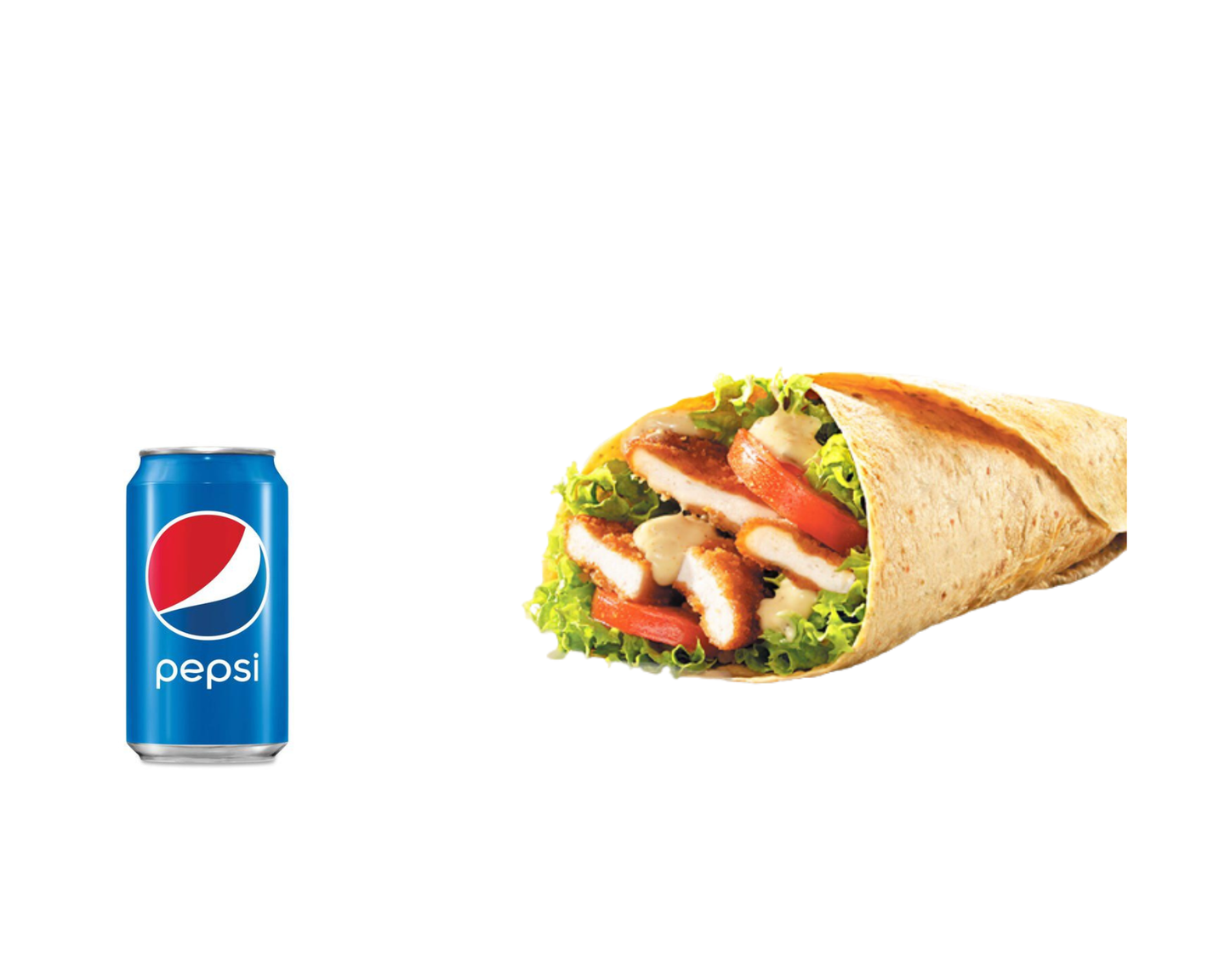 تورتيلا مع بيبسي