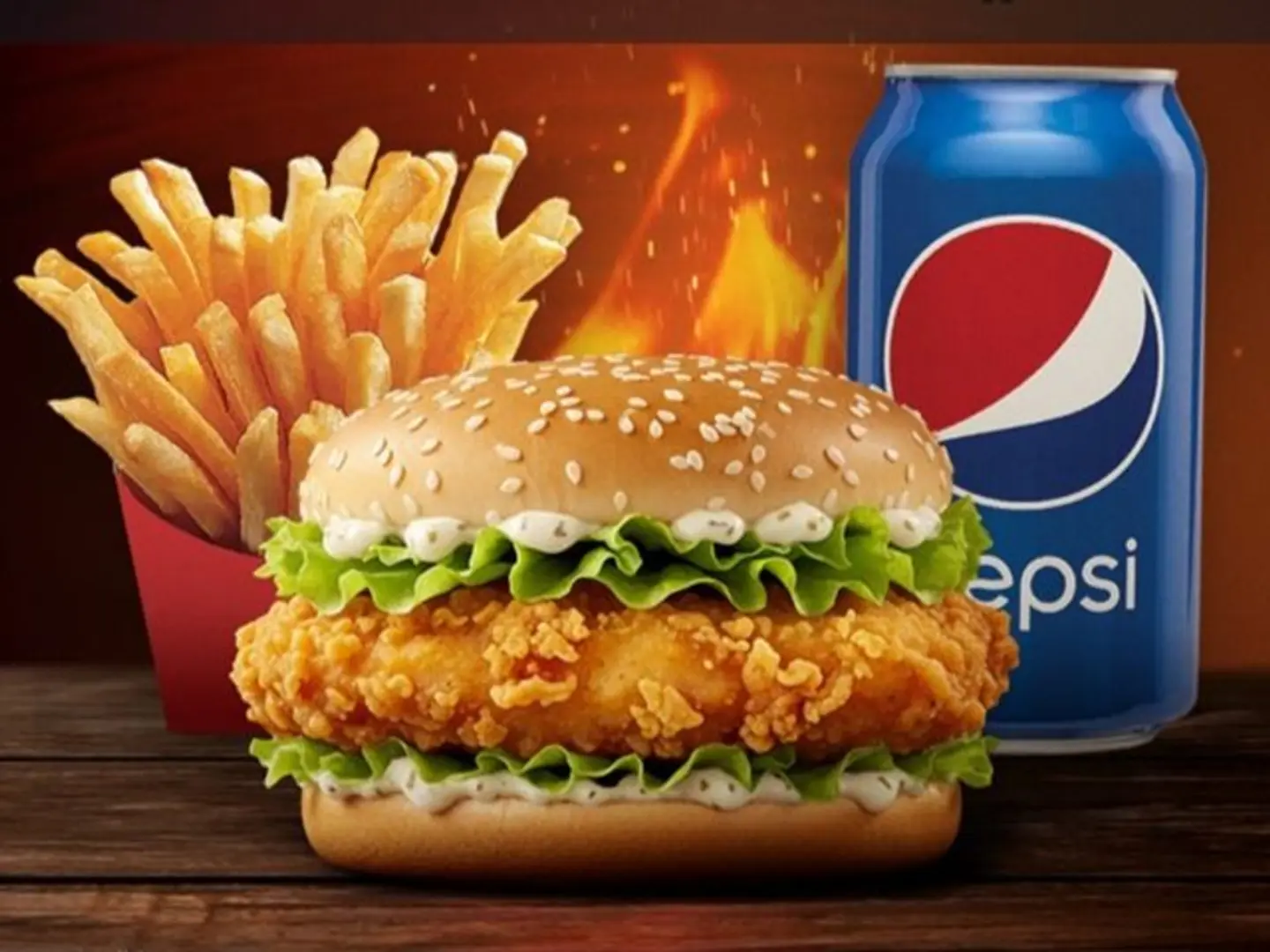 Crispy Burger Meal