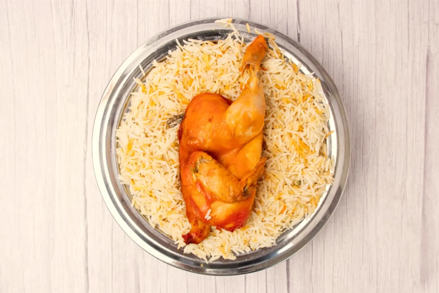 Half Chicken Mandi, Mandi Rice