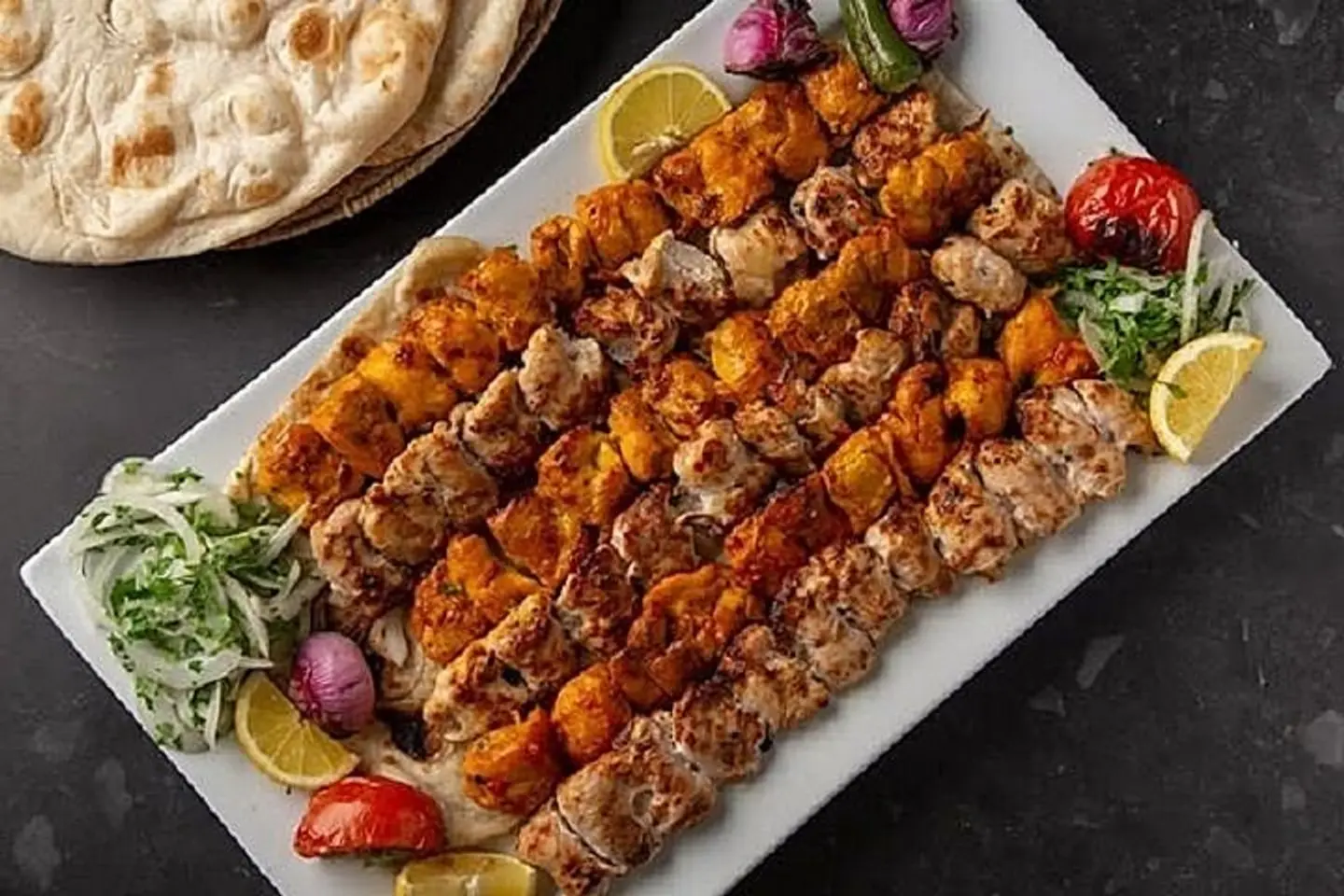 صحن دجاج مشكل