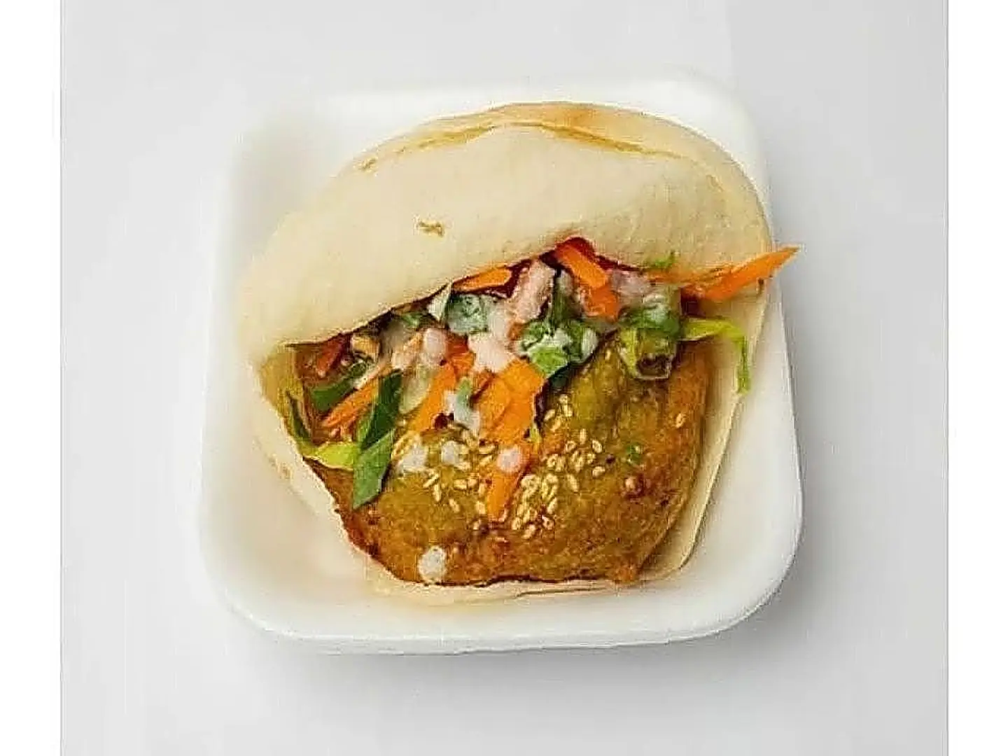 فول فلافل بالبيض