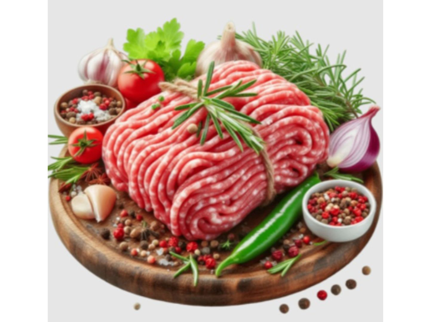 Minced With Fresh Vegetables